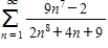Use the Limit Comparison Test (if possible)to determine whether the series converges or diverges. 