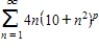 Find the positive values of p for which the series converges. 