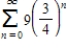 Find the sum of the convergent series. ​   ​