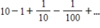 Find the sum of the convergent series   ​