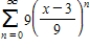 Find all values of x for which the series converges.For these values of x,write the sum of the series as a function of x. 
