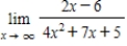 <strong>Evaluate the using L'Hôpital's Rule if necessary. </strong> A) B) C) D) E)0