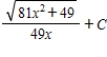 <strong>Use integration tables to find . </strong> A) B) C) D) E)