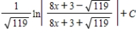 <strong>Use integration tables to find . </strong> A) B) C) D) E)