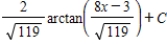 <strong>Use integration tables to find . </strong> A) B) C) D) E)