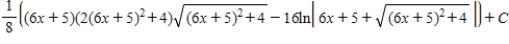 <strong>Use integration tables to find . </strong> A) B) C) D) E)