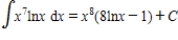 <strong>Find the integral using integration by parts. </strong> A) B) C) D) E)