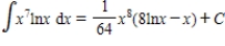 <strong>Find the integral using integration by parts. </strong> A) B) C) D) E)