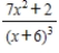 <strong>Write the form of the partial fraction decomposition for the following rational expression. </strong> A) B) C) D) E)