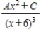 <strong>Write the form of the partial fraction decomposition for the following rational expression. </strong> A) B) C) D) E)