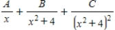 <strong>Write the form of the partial fraction decomposition for the following rational expression. </strong> A) B) C) D) E)