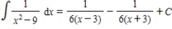 <strong>Use partial fractions to find . </strong> A) B) C) D) E)
