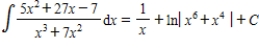 <strong>Use partial fractions to find . </strong> A) B) C) D) E)