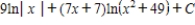 <strong>Use partial fractions to find the integral . </strong> A) B) C) D) E)
