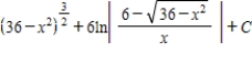<strong>Find the indefinite integral by making the substitution . </strong> A) B) C) D) E)