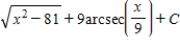 <strong>Find the indefinite integral by making the substitution . </strong> A) B) C) D) E)