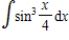 Find the indefinite integral. ​   ​