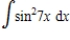 Find the indefinite integral. ​   ​