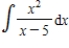 Find the indefinite integral.   ​