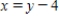 <strong>Find the area of the region bounded by the equations by integrating (i)with respect to x and (ii)with respect to y. </strong> A) B) C) D) E)