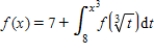  A differentiable function is defined such that,for all values of in its domain, . What is the domain of ?