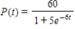 <strong>The logistic function models the growth of a population.Identify the initial population. </strong> A)10 B)12 C)5 D)60 E)6
