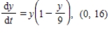 <strong>Match the logistic differential equation and initial condition with the graph of its solution shown below. </strong> A) B) C) D) E)