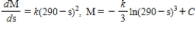 <strong>Write and solve the differential equation that models the following verbal statement: The rate of change of M with respect to s is proportional to . </strong> A) B) C) D) E)