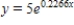 <strong>Find the exponential function that passes through the two given points.Round your values of C and k to four decimal places. </strong> A) B) C) D) E)