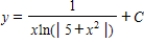 <strong>Use integration to find a general solution of the differential equation . </strong> A) B) C) D) E)