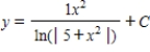<strong>Use integration to find a general solution of the differential equation . </strong> A) B) C) D) E)