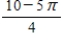 <strong>The graph of consists of line segments and quarter circles as shown in the graph to the right.What is the value of ? </strong> A) B) C) D)