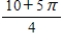 <strong>The graph of consists of line segments and quarter circles as shown in the graph to the right.What is the value of ? </strong> A) B) C) D)