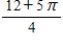 <strong>The graph of consists of line segments and quarter circles as shown in the graph to the right.What is the value of ? </strong> A) B) C) D)