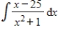 <strong>Find the integral . </strong> A) B) C) D) E)