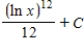 <strong>Find the indefinite integral . </strong> A) B) C) D) E)