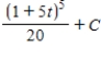 <strong>Find the indefinite integral . </strong> A) B) C) D) E)
