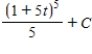 <strong>Find the indefinite integral . </strong> A) B) C) D) E)