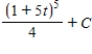 <strong>Find the indefinite integral . </strong> A) B) C) D) E)