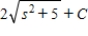 <strong>Find the indefinite integral of the following function and check the result by differentiation. </strong> A) B) C) D) E)