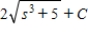 <strong>Find the indefinite integral of the following function and check the result by differentiation. </strong> A) B) C) D) E)