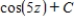 <strong>Find the indefinite integral of the following function. </strong> A) B) C) D) E)