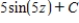 <strong>Find the indefinite integral of the following function. </strong> A) B) C) D) E)