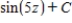 <strong>Find the indefinite integral of the following function. </strong> A) B) C) D) E)
