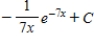 <strong>Find the indefinite integral. </strong> A) B) C) D) E)
