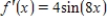Find an equation for the function whose derivative is and whose graph passes through the point . 