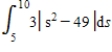 Evaluate the definite integral of the algebraic function. Use a graphing utility to verify your results. 