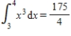 Evaluate the integral.   given,   ,   ,   ,   .