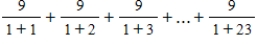Use sigma notation to write the sum   . ​