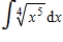 Find the indefinite integral   . ​